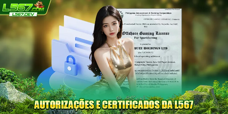 Autorizações e certificados da L567