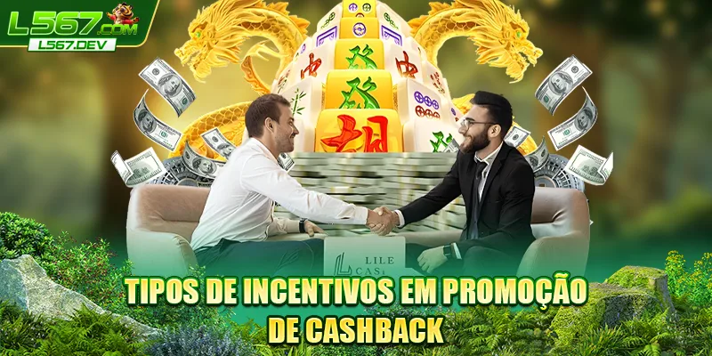 Tipos de incentivos em promoção de cashback